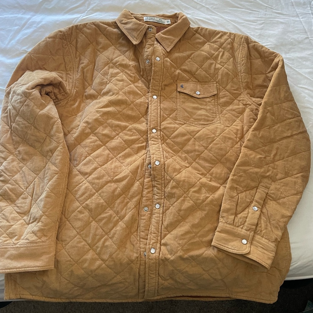 Criquet Mens Corduroy Quilted Shacket